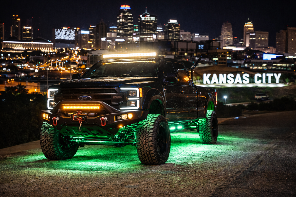 Rock Lights service at American Fusion Wheels in Kansas City