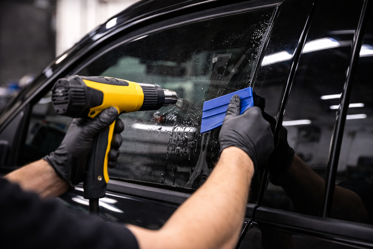 Window Tinting service at American Fusion Wheels — Kansas City metro