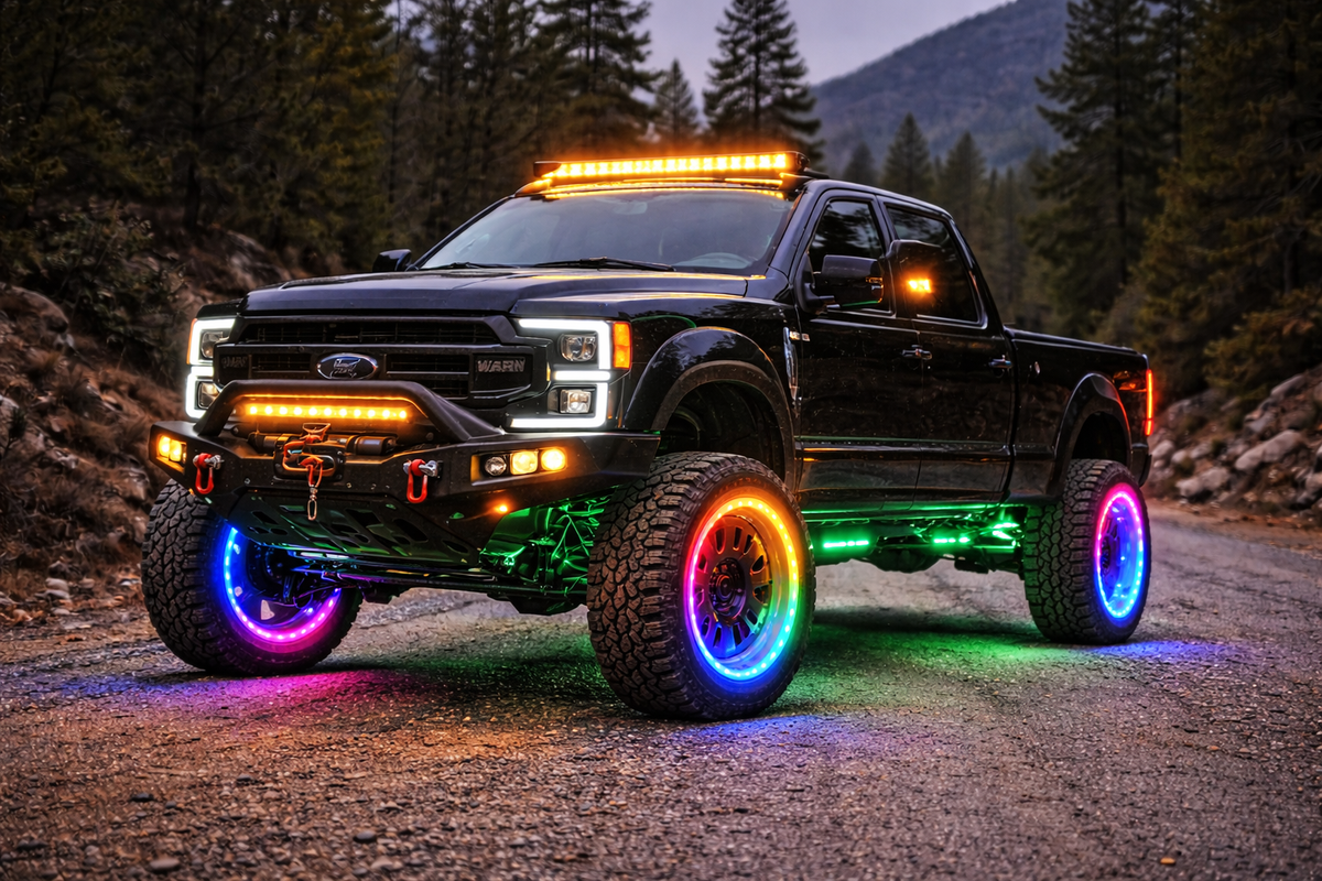 Wheel Lights & LED Lighting service at American Fusion Wheels — Kansas City metro